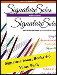Signature Solos, Books 4 - 5 piano sheet music cover Thumbnail